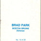 1977-78 Topps Glossy #13 Brad Park, Boston Bruins  V35651