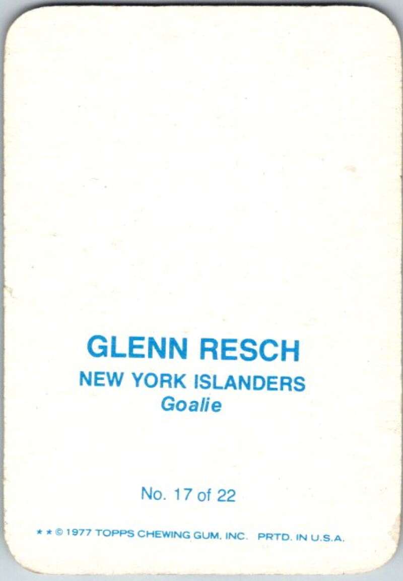 1977-78 Topps Glossy #17 Glenn Resch, New York Islanders  V35664