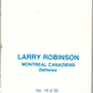1977-78 Topps Glossy #18 Larry Robinson, Montreal Canadiens  V35668