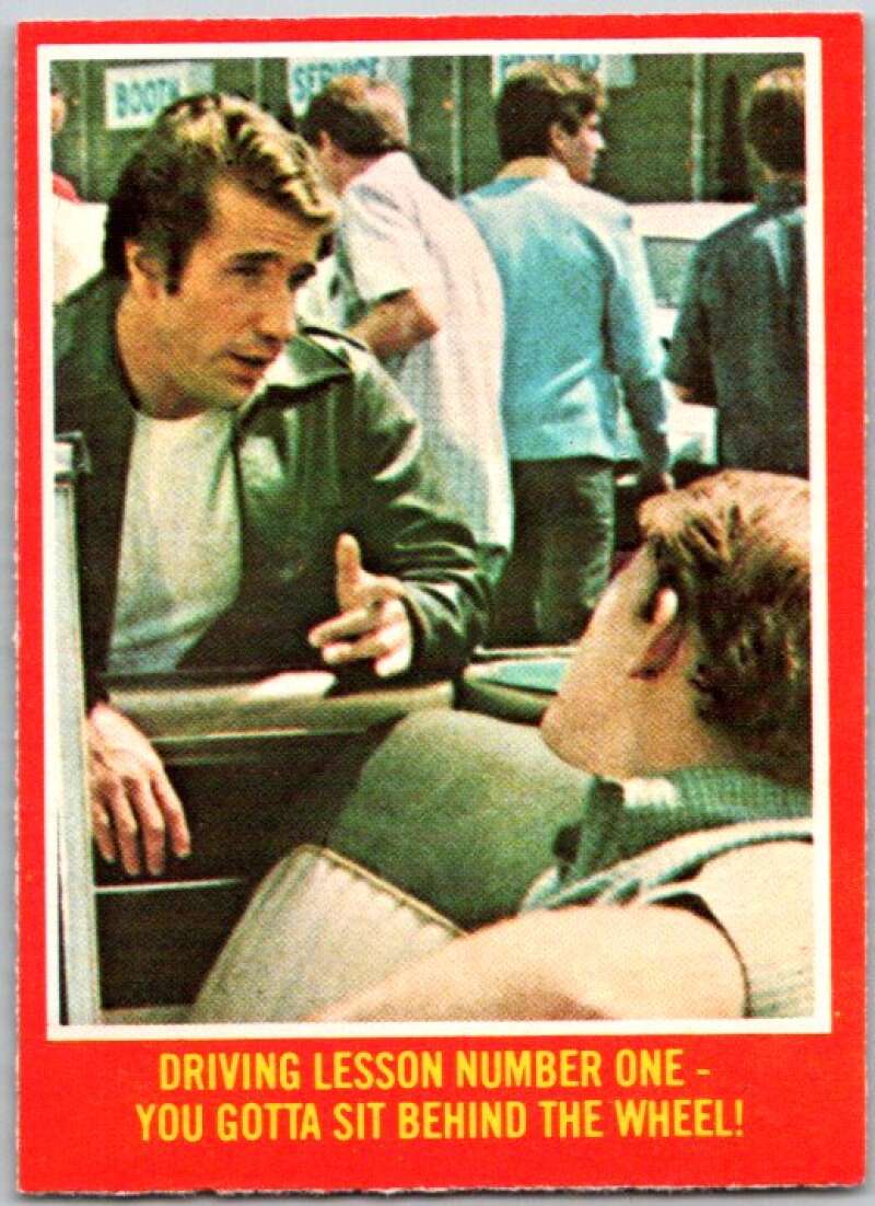 1976 O-Pee-Chee Happy Days #19 Driving lesson number 1  V35731