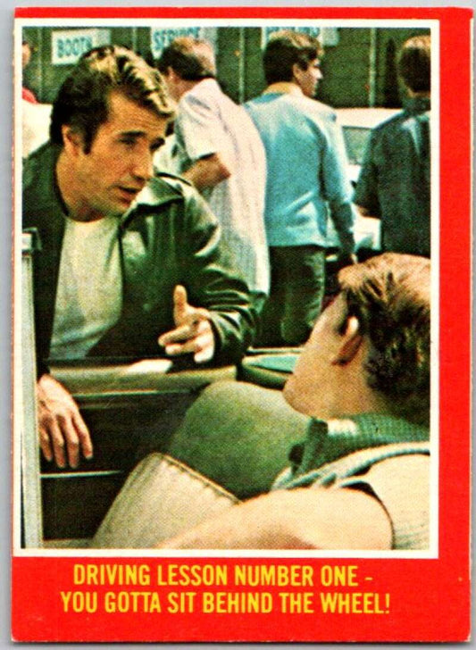 1977 O-Pee-Chee Happy Days #19 Driving lesson number 1  V35732