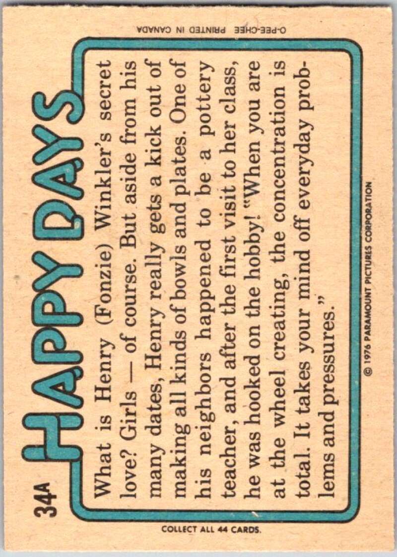 1978 O-Pee-Chee Happy Days #34 A Harley for Father's Day?  V35771