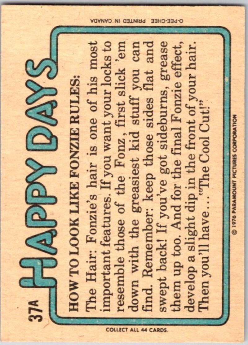 1976 O-Pee-Chee Happy Days #37 But I can't go on a blind date  V35778