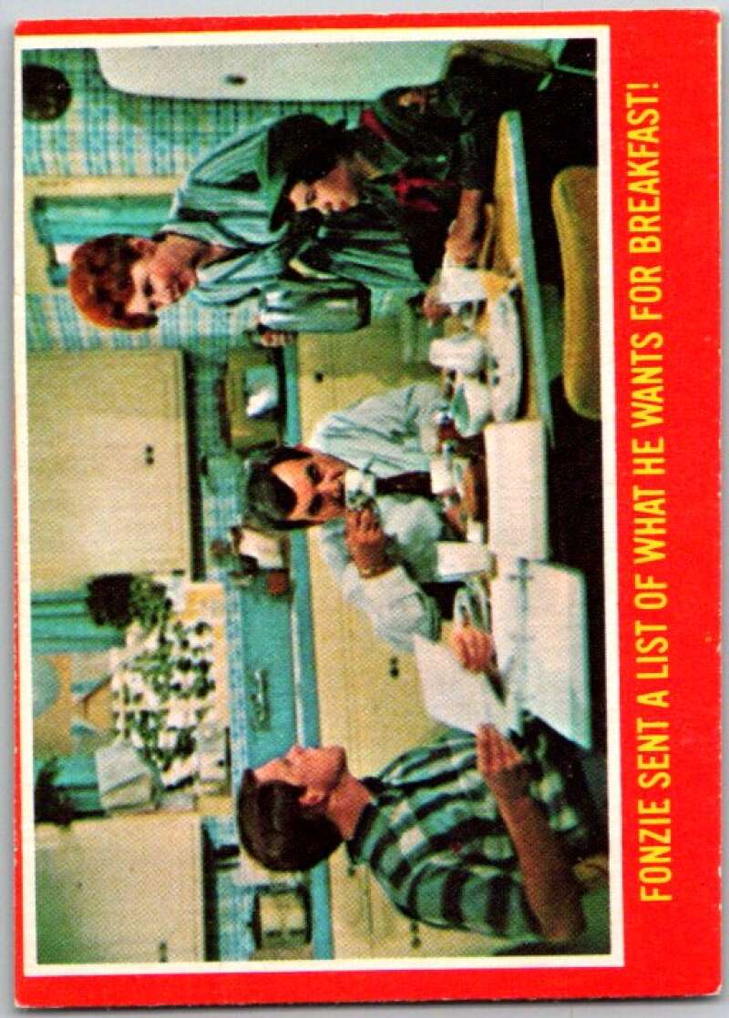 1978 O-Pee-Chee Happy Days #39 Fonzie sent a list  V35784