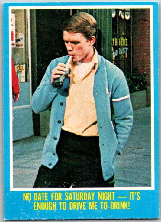 1976 Topps Happy Days #30 No Date for Saturday Night  V35897