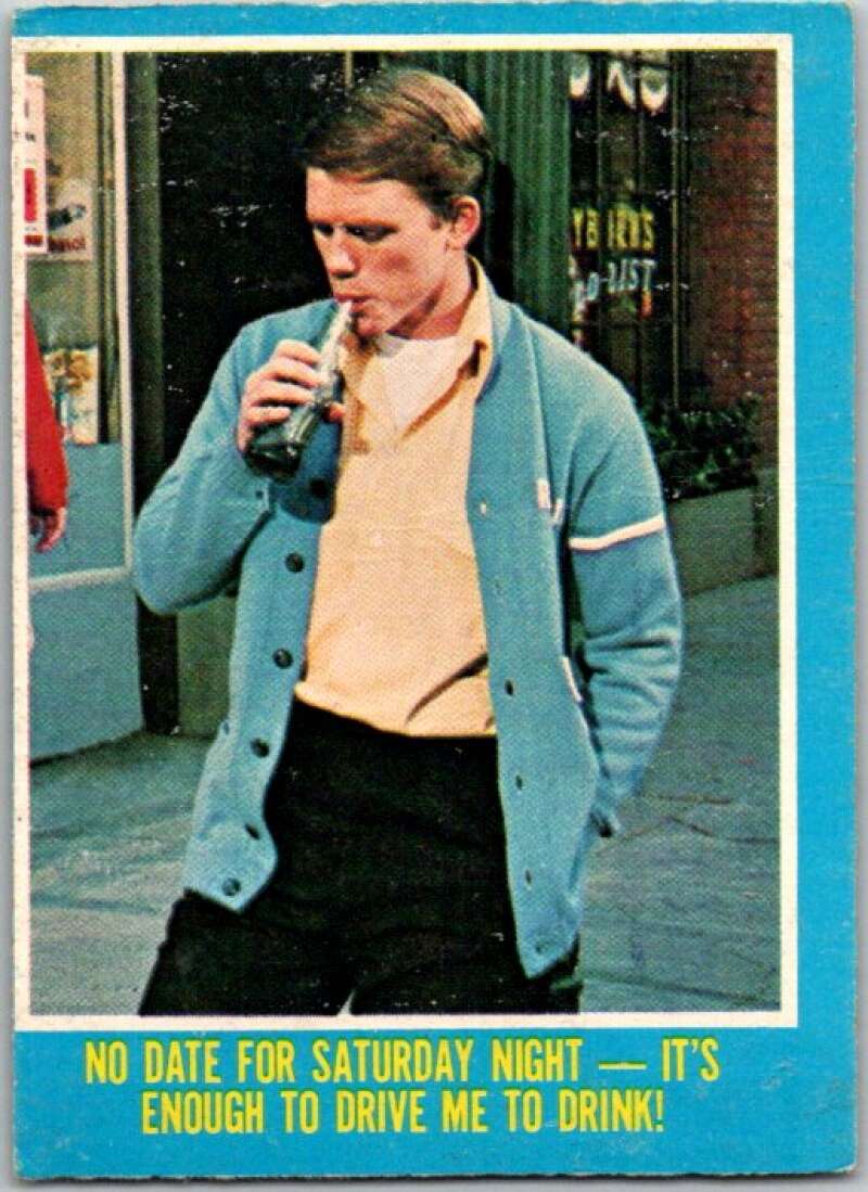 1978 Topps Happy Days #30 No Date for Saturday Night  V35899