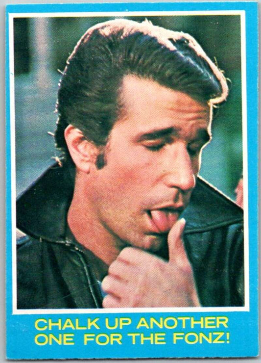 1976 Topps Happy Days #31 Chalk Up Another One for the Fonz   V35906