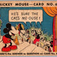 1935 O-Pee-Chee Mickey Mouse V303 #68 He's sure the cat's me-ouse  V35960