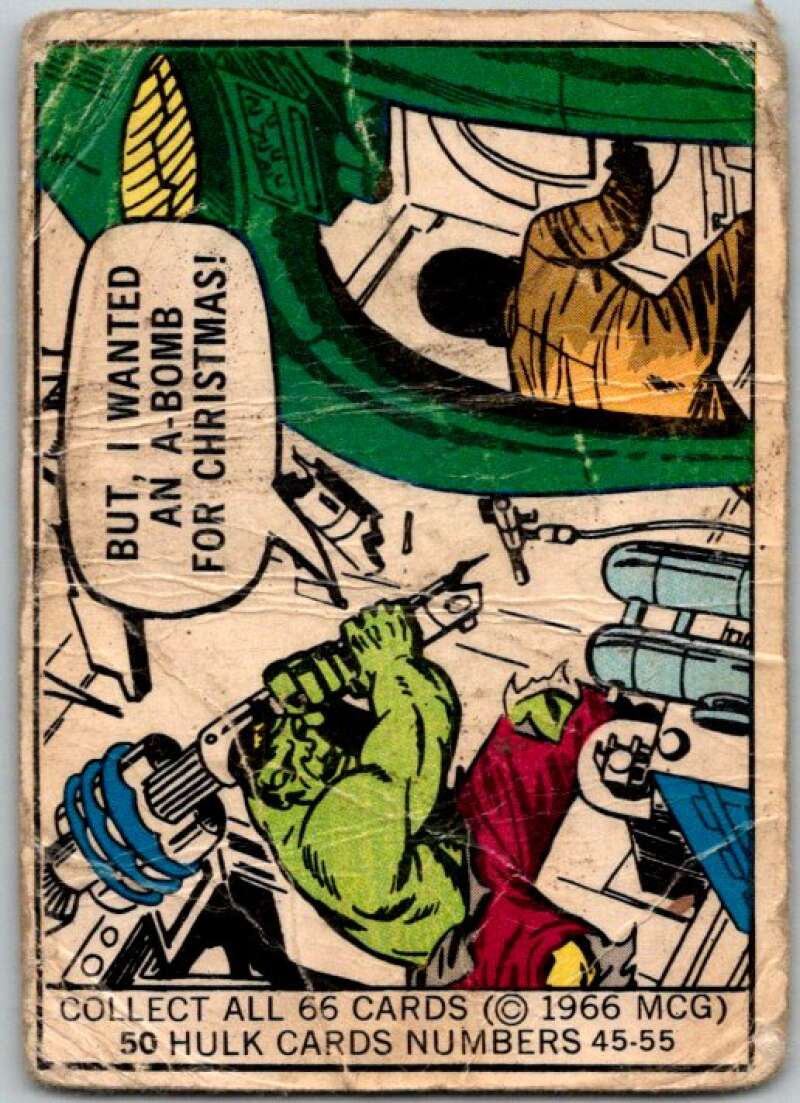 1966 Marvel Super Heroes #50 I wanted A Bomb!  V35980