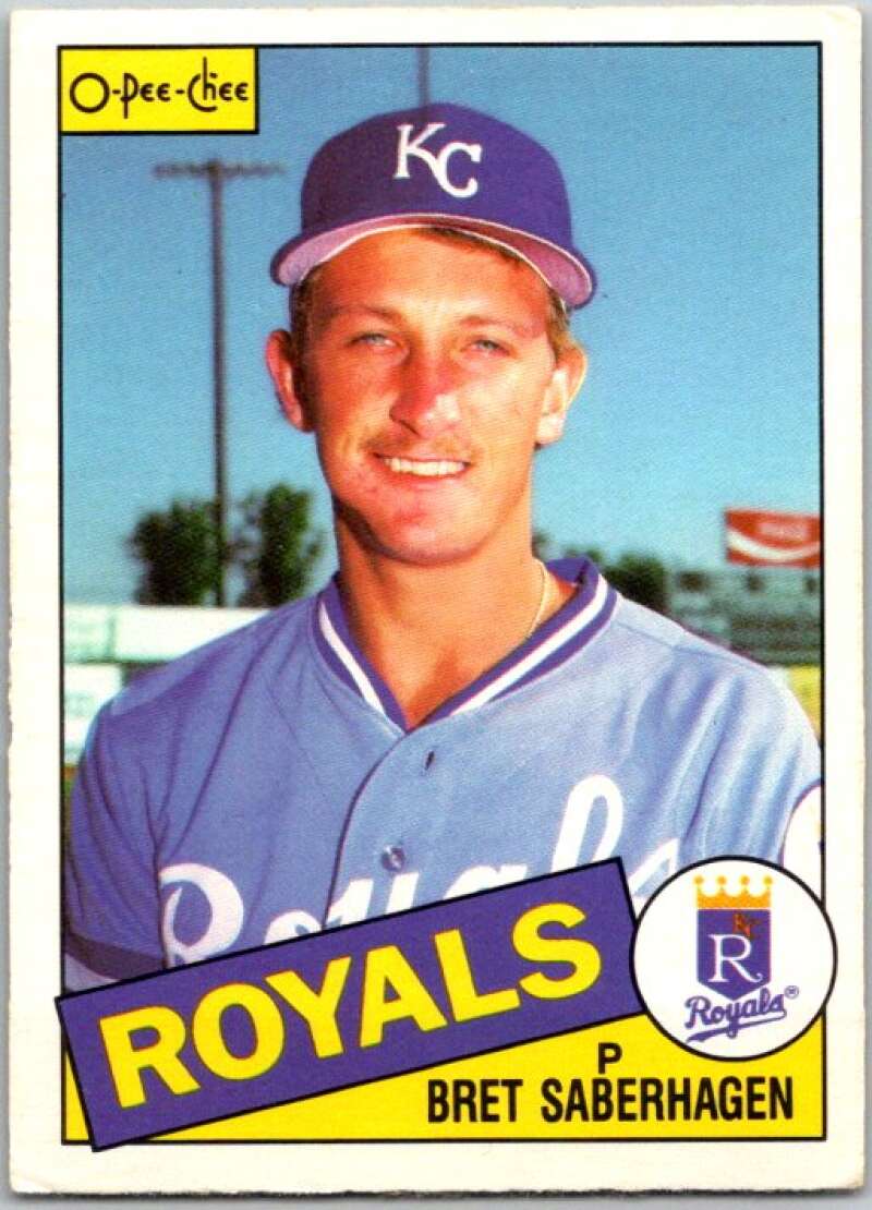 1985 O-Pee-Chee #23 Bret Saberhagen  Kansas City Royals  V35994