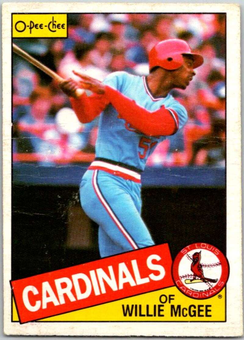 1985 O-Pee-Chee #57 Willie McGee  St. Louis Cardinals  V36006