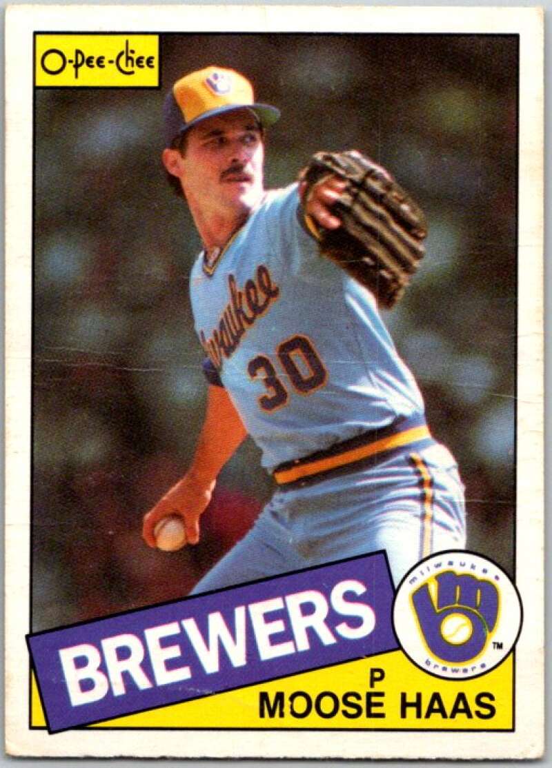 1985 O-Pee-Chee #151 Moose Haas  Milwaukee Brewers  V36041