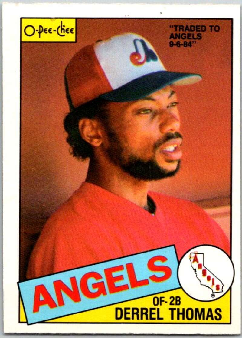 1985 O-Pee-Chee #317 Derrel Thomas  California Angels  V36107