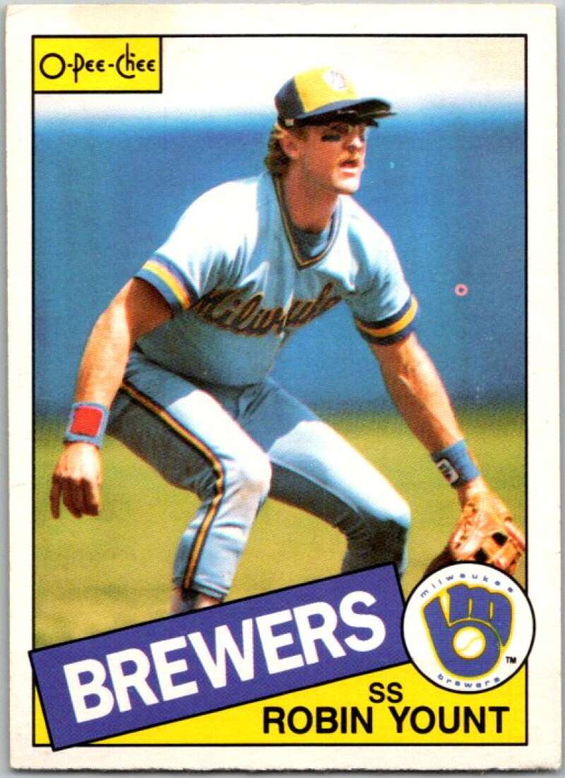 1985 O-Pee-Chee #340 Robin Yount  Milwaukee Brewers  V36114