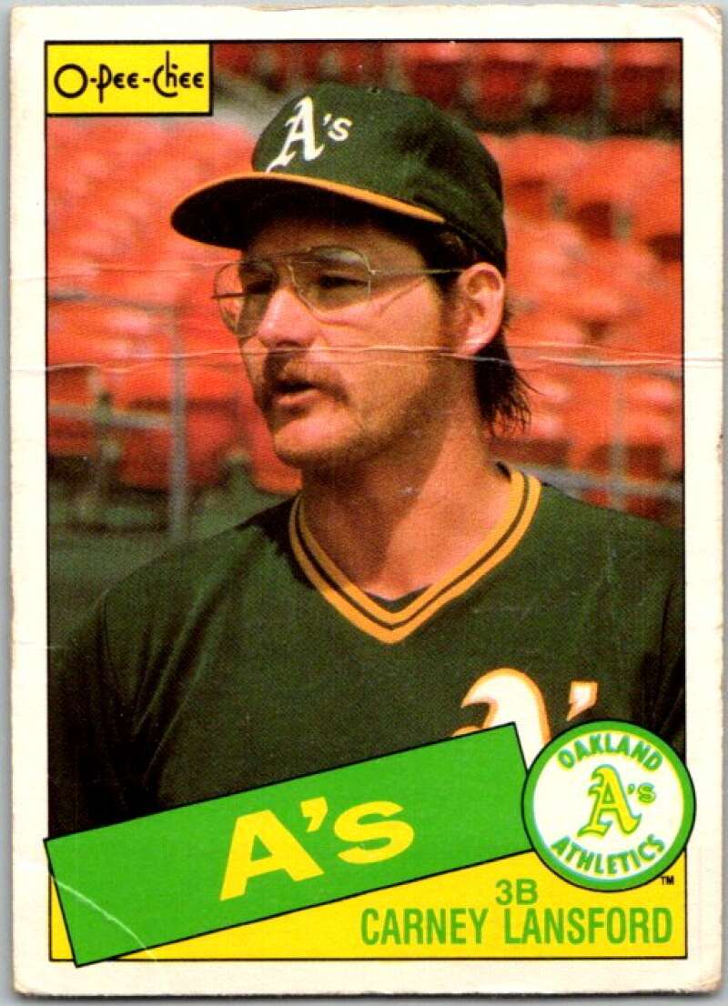 1985 O-Pee-Chee #347 Carney Lansford  Oakland Athletics  V36120