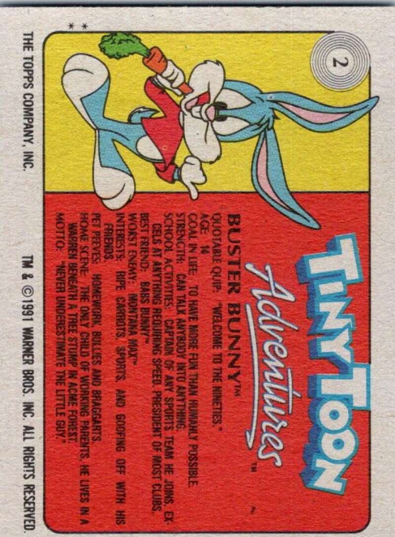 1991 Tiny Toon Adventure #2 Buster Bunny  V36187