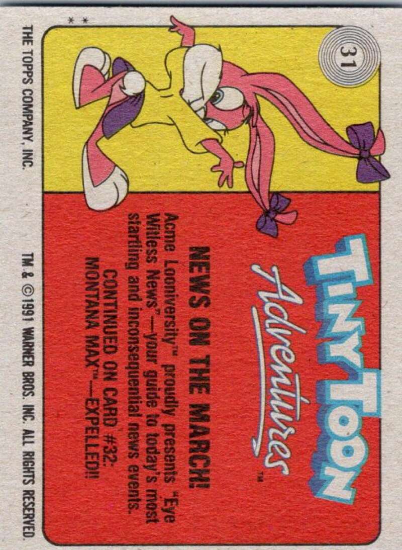 1991 Tiny Toon Adventure #31 News on the March  V36211