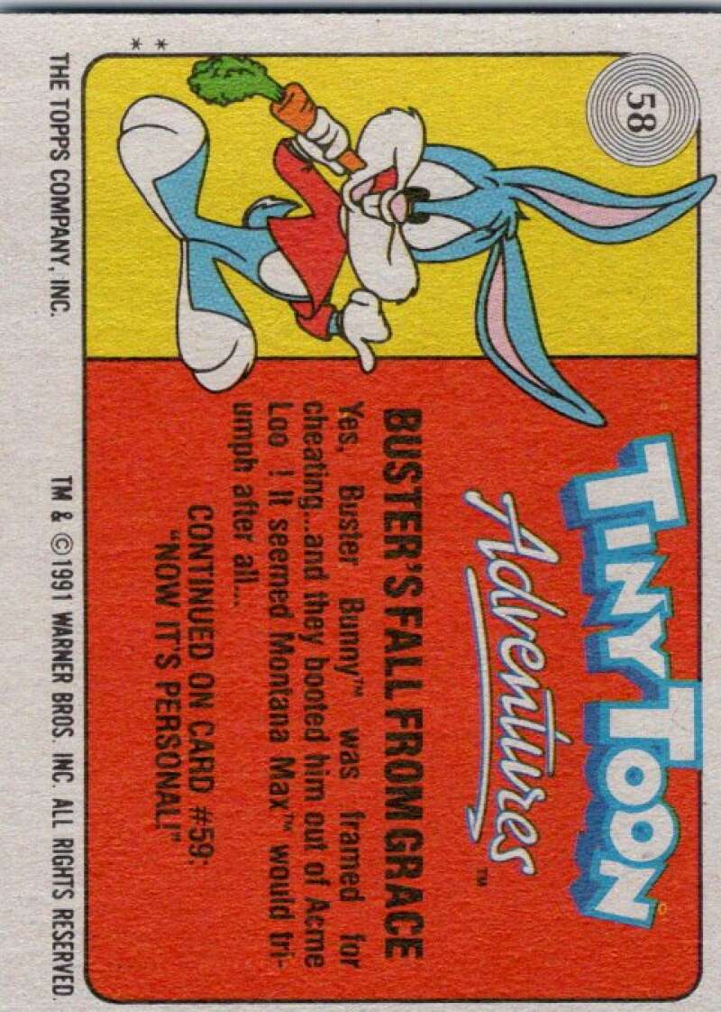 1991 Tiny Toon Adventure #58 Buster's Fall from Grace  V36231