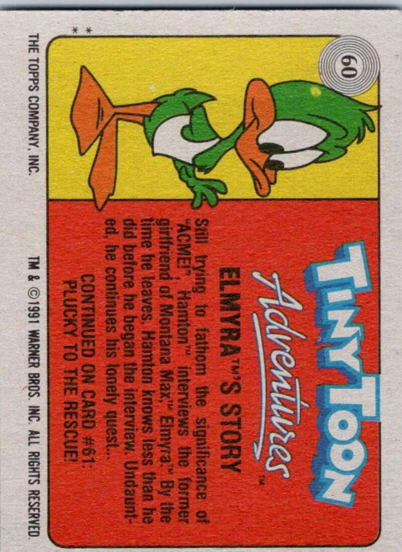 1991 Tiny Toon Adventure #60 Elmyra's Story  V36233