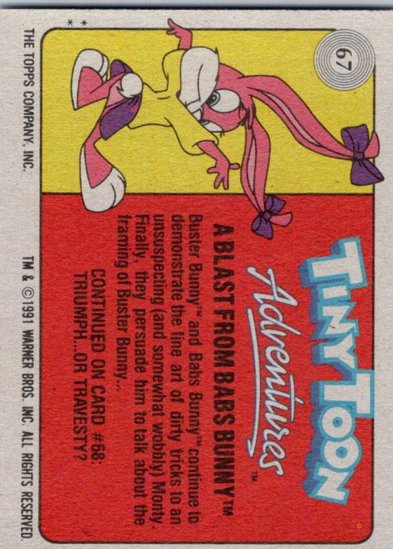 1991 Tiny Toon Adventure #67 A Blast from Babs Bunny  V36237