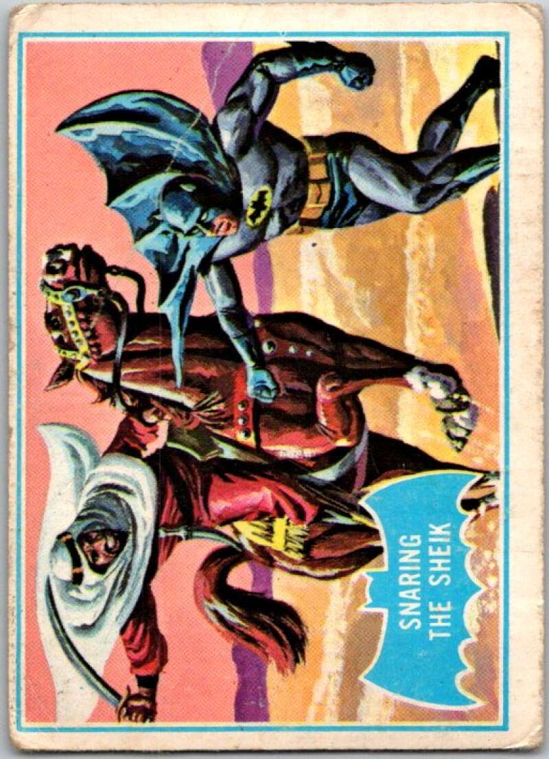 1966 Topps Batman Series  Blue Bat #8 Snaring the Sheik   V36272