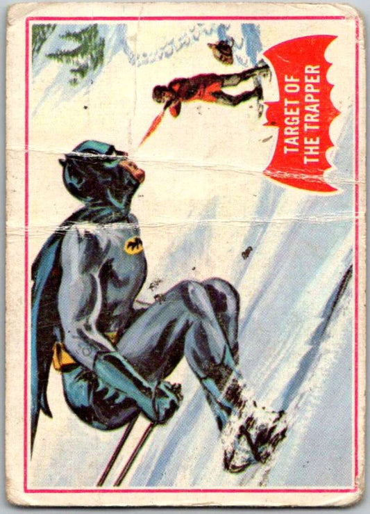 1966 Topps Batman Series Red Bat #4 Target of the Trapper   V36286