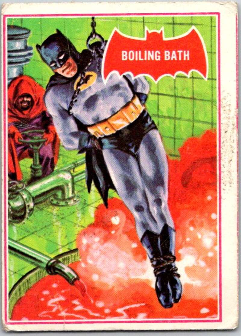 1966 Topps Batman Series Red Bat #12 Boiling Bath   V36293