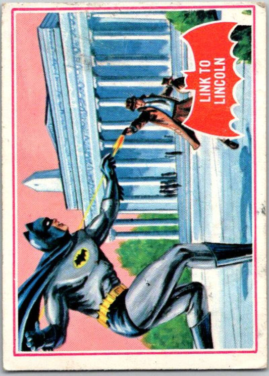 1966 Topps Batman Series Red Bat #17 Link to Lincoln   V36299