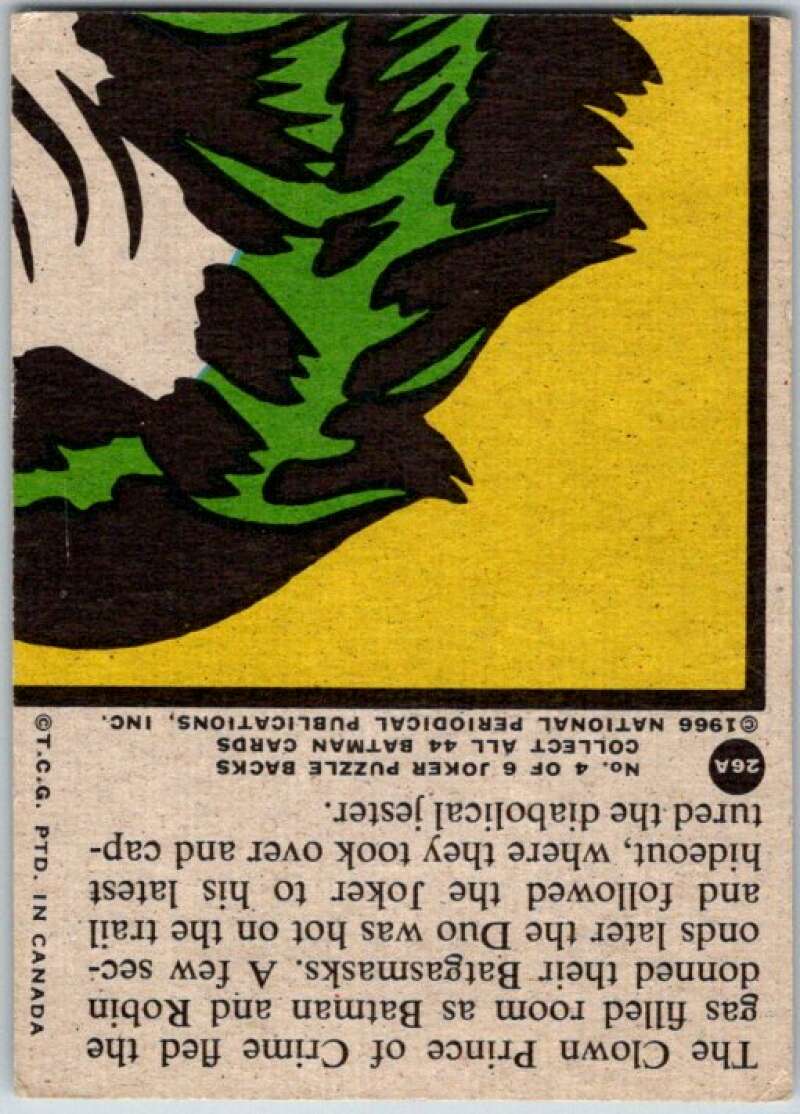 1966 Topps Batman Series Red Bat #26 The Joker's Last Laugh   V36302