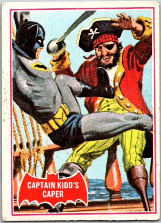 1966 Topps Batman Series Red Bat #32 Captain Kidd's Caper   V36309