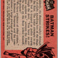1966 Topps Batman Black Bat #12 Batman Strikes   V36432