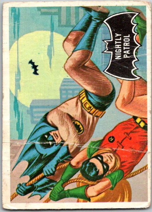 1966 Topps Batman Black Bat #14 Nightly Patrol   V36435