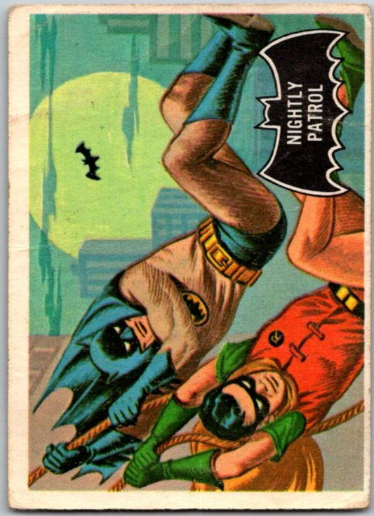 1966 Topps Batman Black Bat #14 Nightly Patrol   V36437