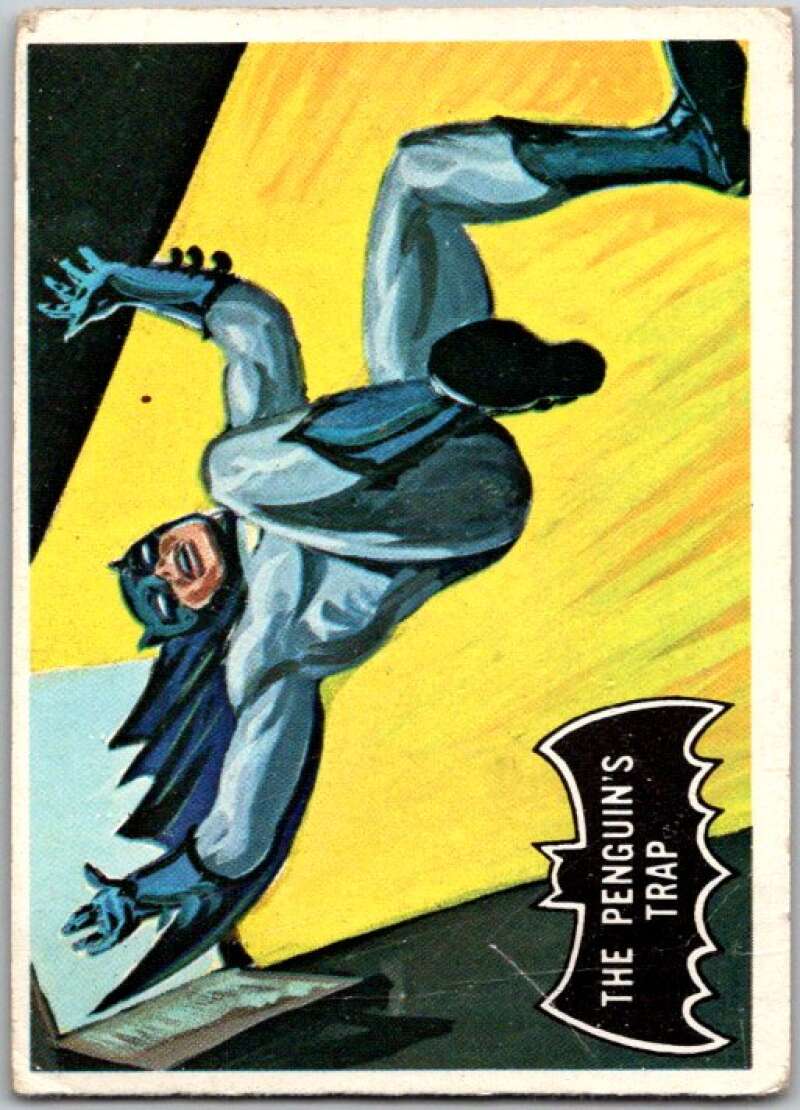 1966 Topps Batman Black Bat #16 The Penguin's Trap   V36441