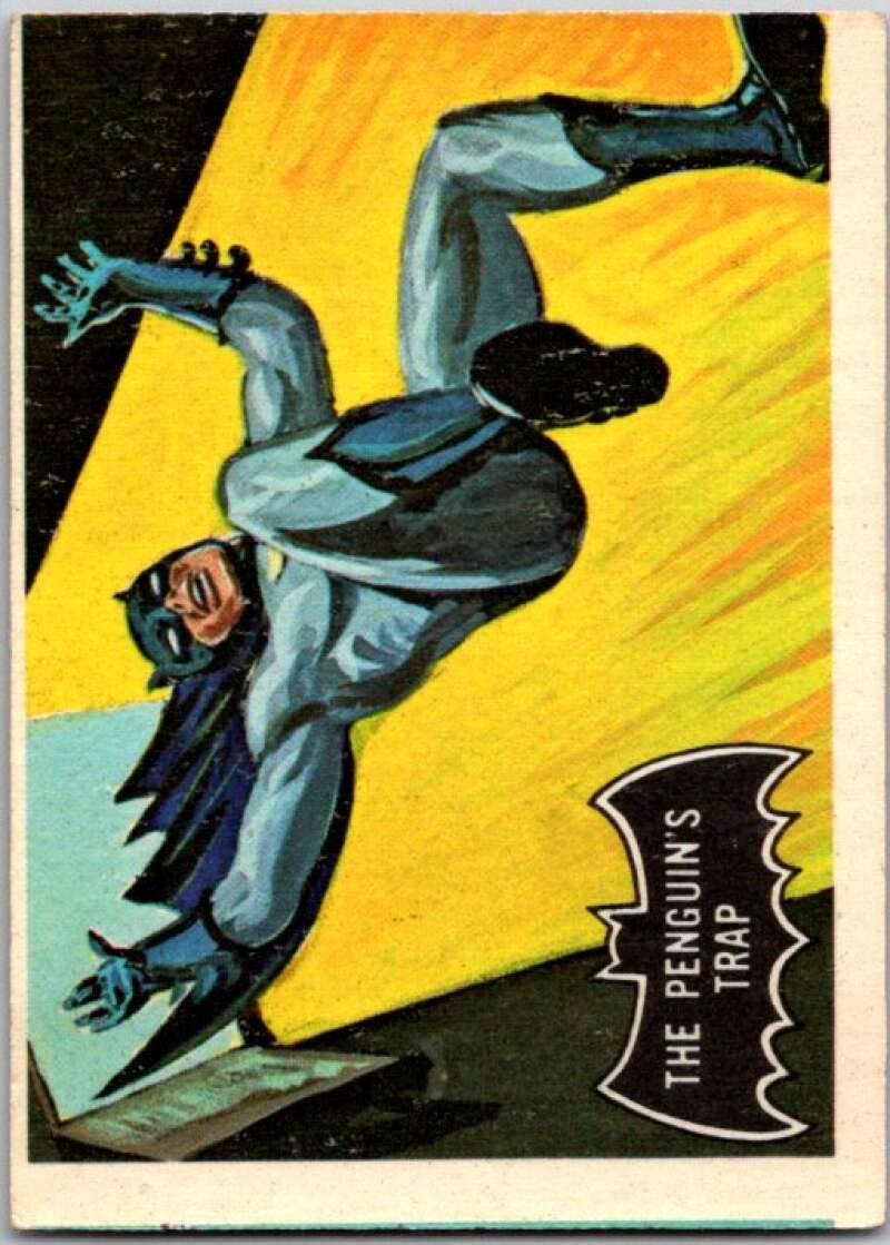 1966 Topps Batman Black Bat #16 The Penguin's Trap   V36444