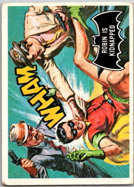 1966 Topps Batman Black Bat #29 Robin is Kidnapped   V36461