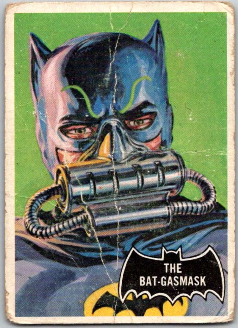 1966 Topps Batman Black Bat #43 The Bat-gasmask   V36488