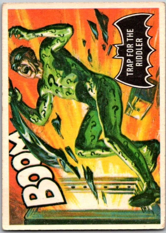 1966 Topps Batman Black Bat #45 Trap for the Riddler   V36490