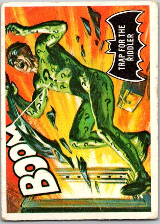 1966 Topps Batman Black Bat #45 Trap for the Riddler   V36492