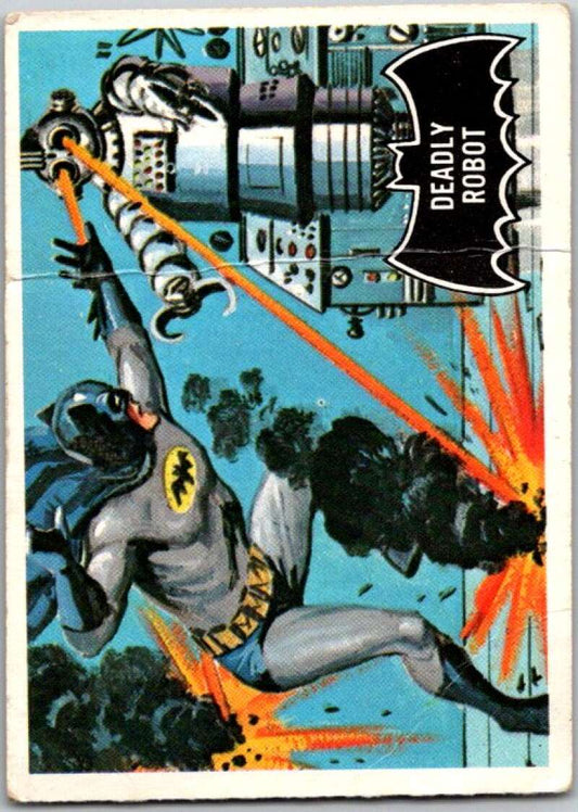 1966 Topps Batman Black Bat #47 Deadly Robot   V36494