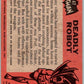 1966 Topps Batman Black Bat #47 Deadly Robot   V36495