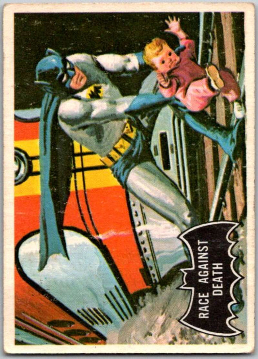1966 Topps Batman Black Bat #53 Race Against Death   V36506