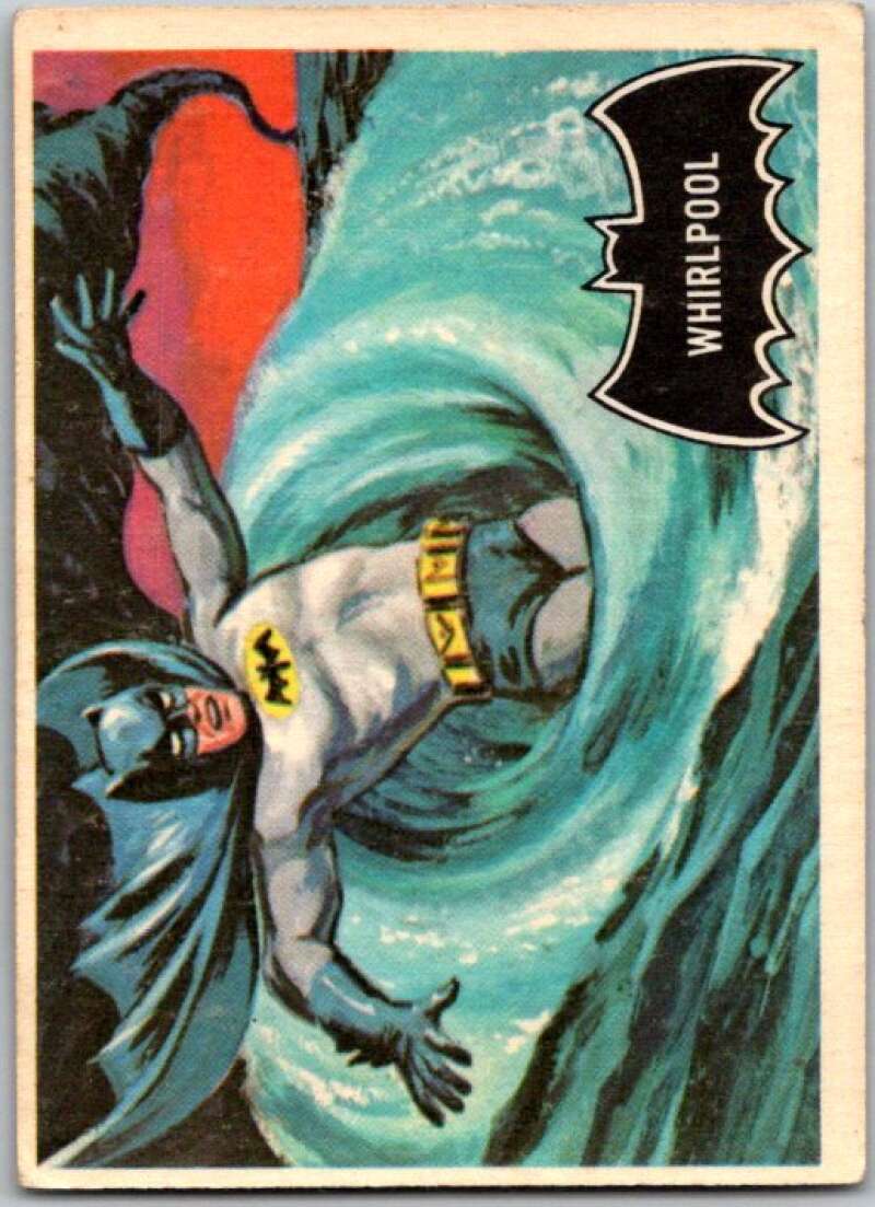 1966 Topps Batman Black Bat #54 Whirlpool   V36508