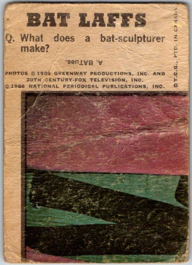 1966 Topps Batman Laffs #34 The Penguin the Riddler  V36257