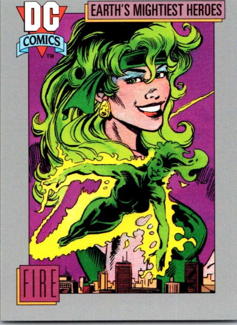 1991 Impel DC Comics #48 Fire  V36551