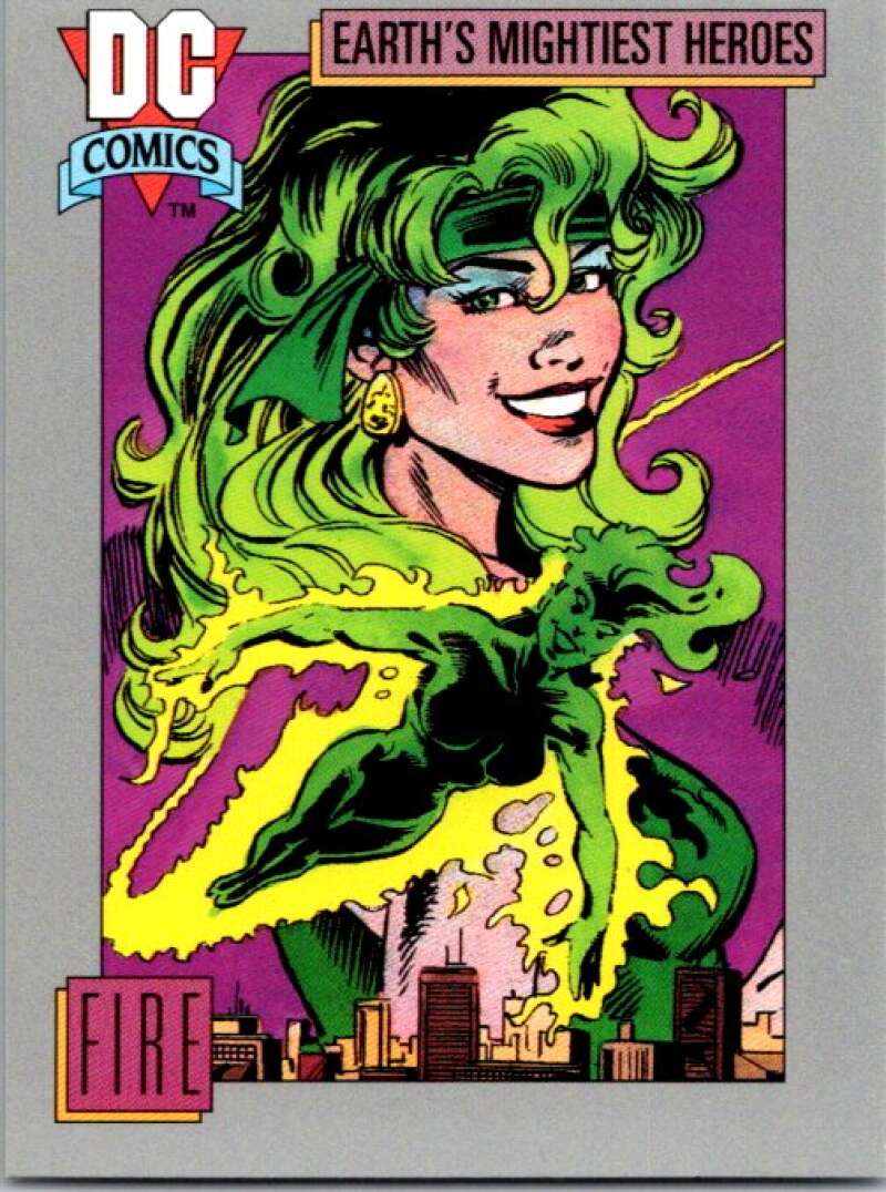 1991 Impel DC Comics #48 Fire  V36552