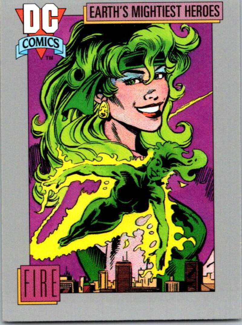 1991 Impel DC Comics #48 Fire  V36553