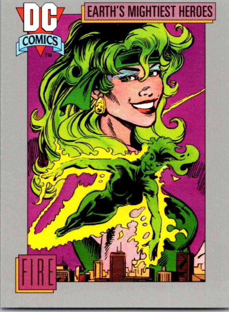 1991 Impel DC Comics #48 Fire  V36554