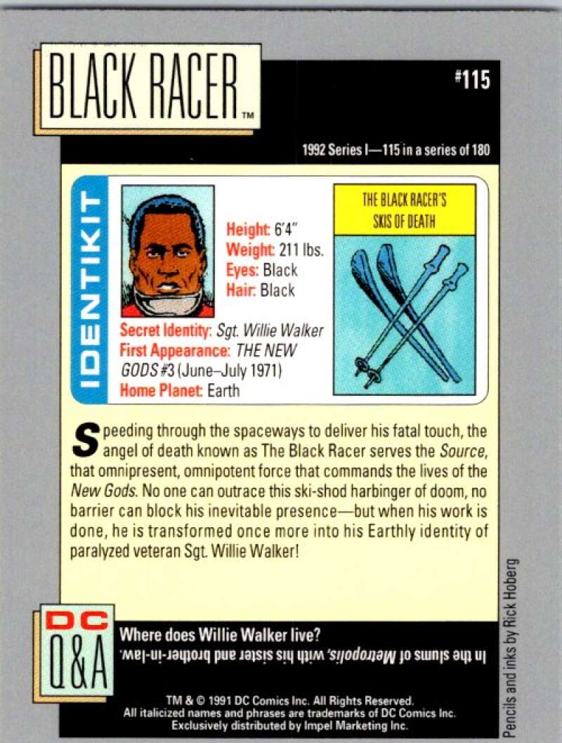 1991 Impel DC Comics #115 Black Racer  V36629