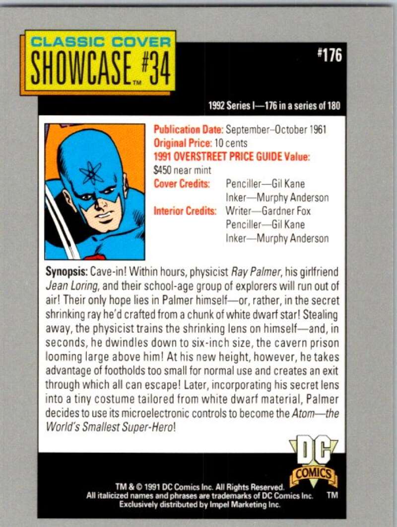 1991 Impel DC Comics #176 Showcase #34  V36711